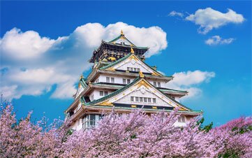 Osaka Castle in Japan